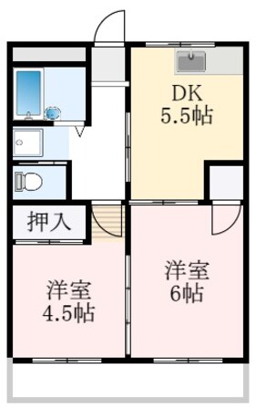 初芝マンションの物件間取画像